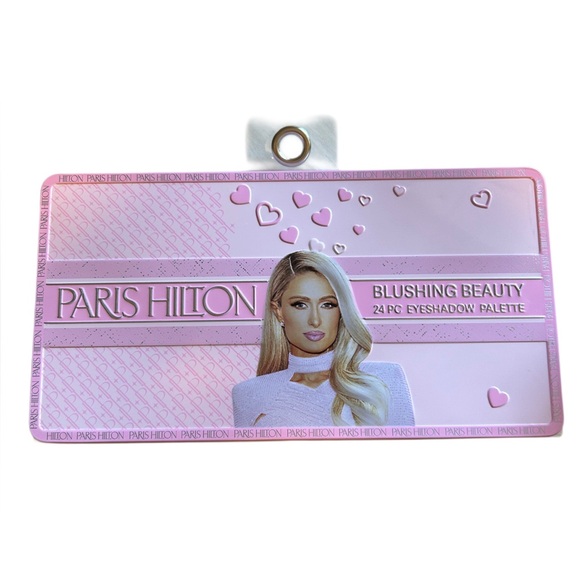 Paris Hilton Pink Eyelash Curler and 24 Piece Eyeshadow Palette Set NWT - Picture 2 of 7